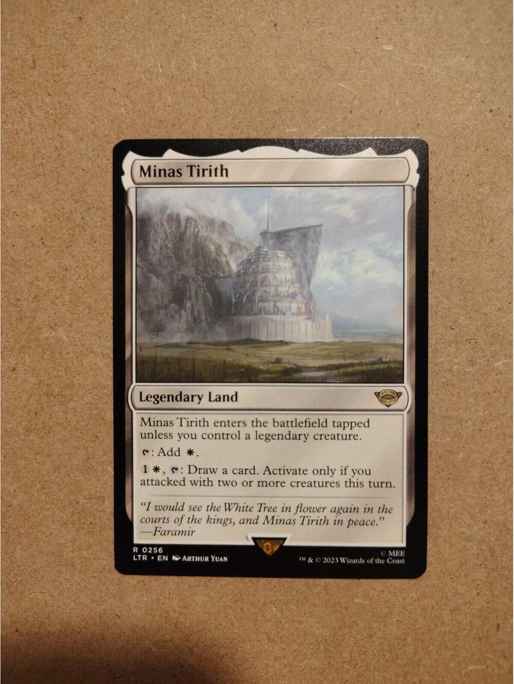 MTG Single Minas Tirith Legendary Land never played